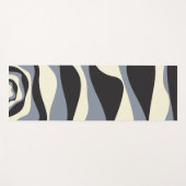 EBB und Flow 4 in Schwarz, Grau und Creme Yogamatte (Vorderseite (Horizontal))