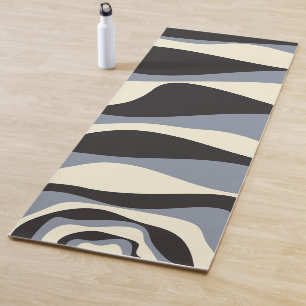 EBB und Flow 4 in Schwarz, Grau und Creme Yogamatte