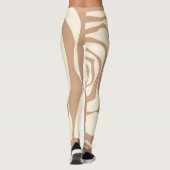 EBB und Flow 4 in Tan und Creme Leggings (Rückseite)