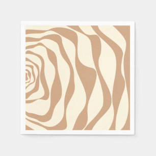 EBB und Flow 4 in Tan und Creme Serviette