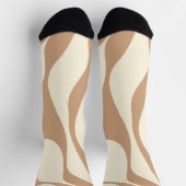 EBB und Flow 4 in Tan und Creme Socken (Oben)