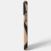 EBB und Flow 4 in Tan und Schwarz Case-Mate iPhone Hülle (Rückseite / Links)