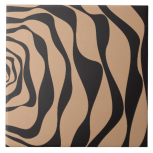 EBB und Flow 4 in Tan und Schwarz Fliese