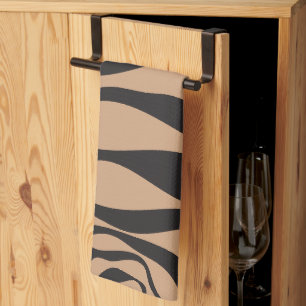 EBB und Flow 4 in Tan und Schwarz Geschirrtuch