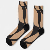 EBB und Flow 4 in Tan und Schwarz Socken (Linkes Detail)