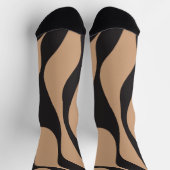 EBB und Flow 4 in Tan und Schwarz Socken (Oben)