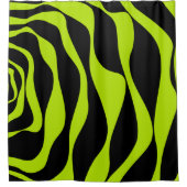 EBB und Flow 4 - Kalkgrün Duschvorhang (Vorderseite)