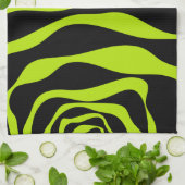 EBB und Flow 4 - Kalkgrün Geschirrtuch (Gefaltet)