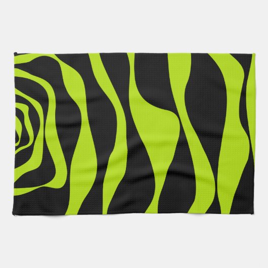 EBB und Flow 4 - Kalkgrün Geschirrtuch (Horizontal)