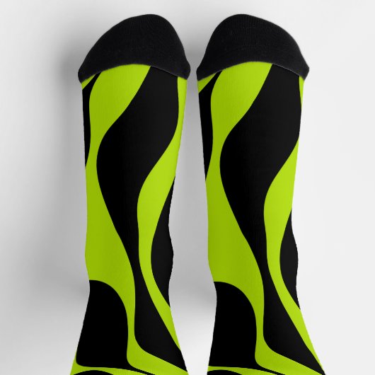 EBB und Flow 4 - Kalkgrün Socken (Oben)