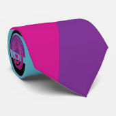 EBB und Flow 4 - Rosa, Lila, Blau und Schwarz Krawatte (Gerollt)