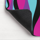 EBB und Flow 4 - Rosa, Lila, Blau und Schwarz Mousepad (Ecke)