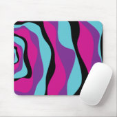 EBB und Flow 4 - Rosa, Lila, Blau und Schwarz Mousepad (Mit Mouse)