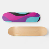 EBB und Flow 4 - Rosa, Lila, Blau und Schwarz Skateboard (Horizontal)