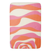 EBB und Flow 4 - Rosa, Orange und Creme Badematte (Vorderseite Vertikal)