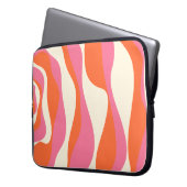 EBB und Flow 4 - Rosa, Orange und Creme Laptopschutzhülle (Vorderseite Links)