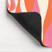 EBB und Flow 4 - Rosa, Orange und Creme Mousepad (Ecke)