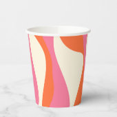 EBB und Flow 4 - Rosa, Orange und Creme Pappbecher (Links)