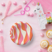 EBB und Flow 4 - Rosa, Orange und Creme Pappteller (Party)