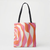 EBB und Flow 4 - Rosa, Orange und Creme Tasche (Vorderseite)