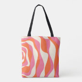EBB und Flow 4 - Rosa, Orange und Creme Tasche (Rückseite)