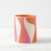 EBB und Flow 4 - Rosa, Orange und Creme Tasse (Zentrum)