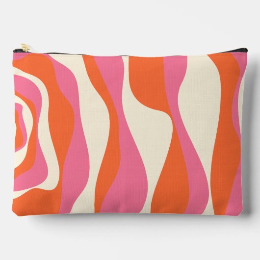 EBB und Flow 4 - Rosa, Orange und Creme Zubehörtasche (Vorderseite)
