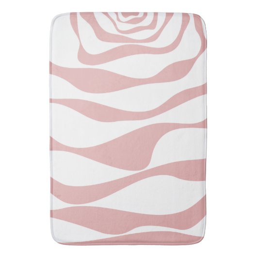 EBB und Flow 4 - Rosa und Weiß Badematte (Vorderseite Vertikal)