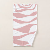 EBB und Flow 4 - Rosa und Weiß Badhandtuch Set (Handtuch)