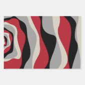 EBB und Flow 4 - Rot, Grau, Schwarz und Knochen we Geschenkpapier Set (Vorderseite 3)