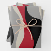 EBB und Flow 4 - Rot, Grau, Schwarz und Knochen we Geschenkpapier Set (Beispiel)