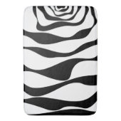 EBB und Flow 4 - Schwarz und Weiß Badematte (Vorderseite Vertikal)