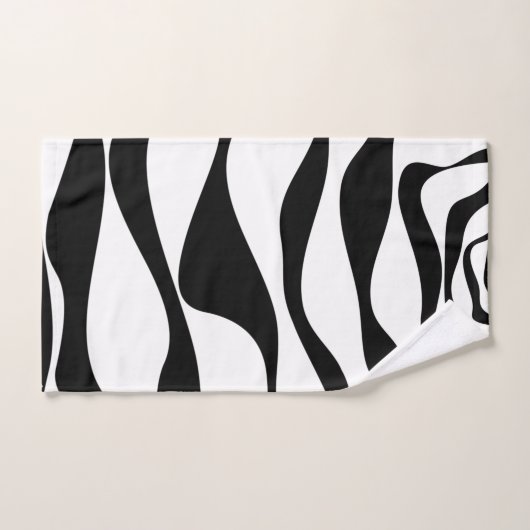 EBB und Flow 4 - Schwarz und Weiß Badhandtuch Set (Handtuch)