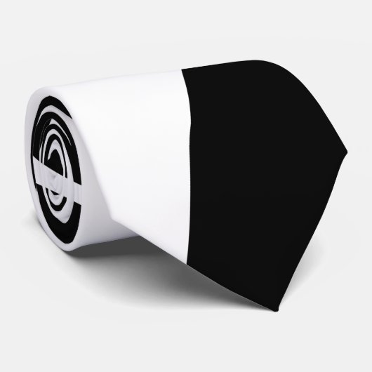 EBB und Flow 4 - Schwarz und Weiß Krawatte (Gerollt)