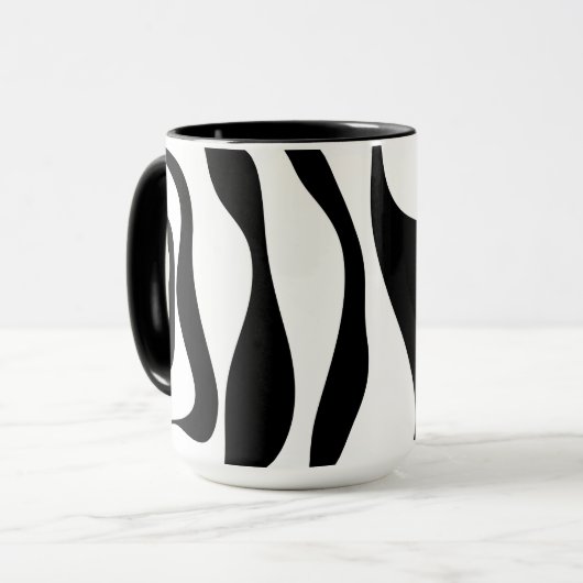 EBB und Flow 4 - Schwarz und Weiß Tasse (Vorderseite Links)