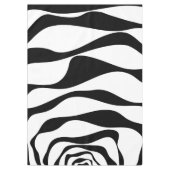 EBB und Flow 4 - Schwarz und Weiß Tischdecke (Vorderseite)