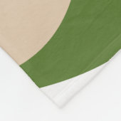 EBB und Flow 4 - Weiß, Sand und Palm Grün Fleecedecke (Ecke)