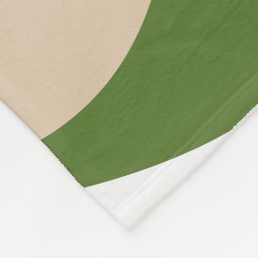 EBB und Flow 4 - Weiß, Sand und Palm Grün Fleecedecke (Ecke)