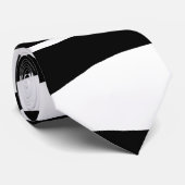 Ebb und Flow - Minze grün, weiß und schwarz Krawatte (Gerollt)