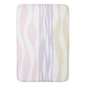EBB und Flow - Pastellrosa, Gelb und Lila Badematte (Vorderseite Vertikal)