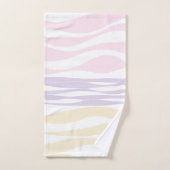 EBB und Flow - Pastellrosa, Gelb und Lila Badhandtuch Set (Handtuch)