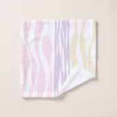 EBB und Flow - Pastellrosa, Gelb und Lila Badhandtuch Set (Waschlappen)