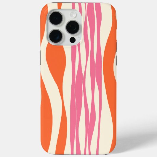 Ebb und Flow - Rosa, Orange und Creme Case-Mate iPhone Hülle (Rückseite)