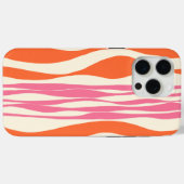 Ebb und Flow - Rosa, Orange und Creme Case-Mate iPhone Hülle (Rückseite (Horizontal))