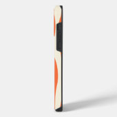 Ebb und Flow - Rosa, Orange und Creme iPhone Hülle (Linke Seite)