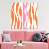 Ebb und Flow - Rosa, Orange und Creme Leinwanddruck (Insitu (Wohnzimmer))