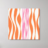 Ebb und Flow - Rosa, Orange und Creme Leinwanddruck (Vorderseite)
