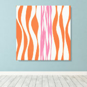 Ebb und Flow - Rosa, Orange und Creme Leinwanddruck (Insitu (Holzboden))