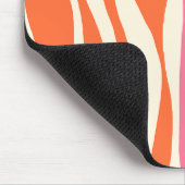 Ebb und Flow - Rosa, Orange und Creme Mousepad (Ecke)