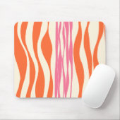 Ebb und Flow - Rosa, Orange und Creme Mousepad (Mit Mouse)